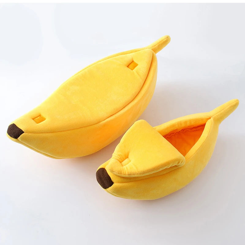 Cozy Banana Cat Bed – Cute