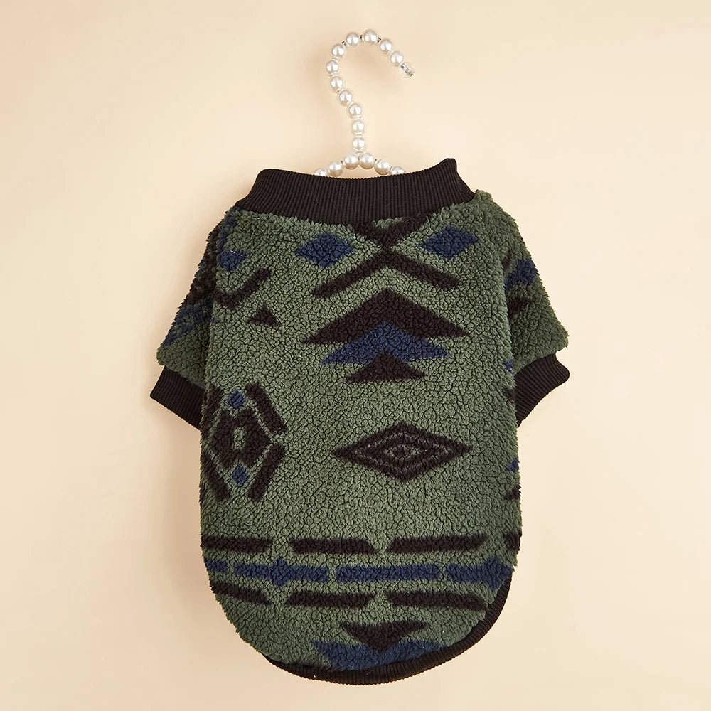 Totem Print Dog Sweater