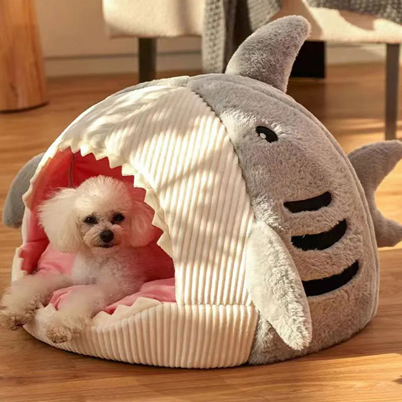 Shark Pet Cave Bed