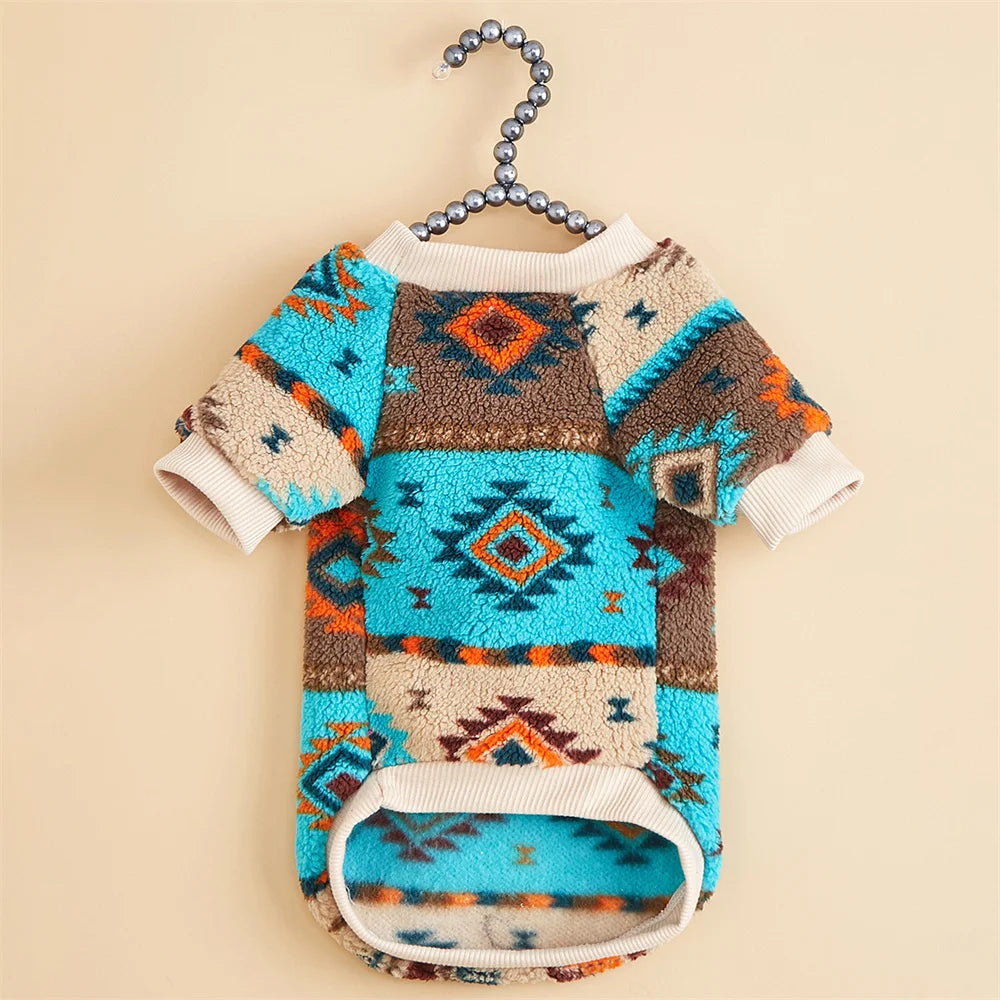 Totem Print Dog Sweater