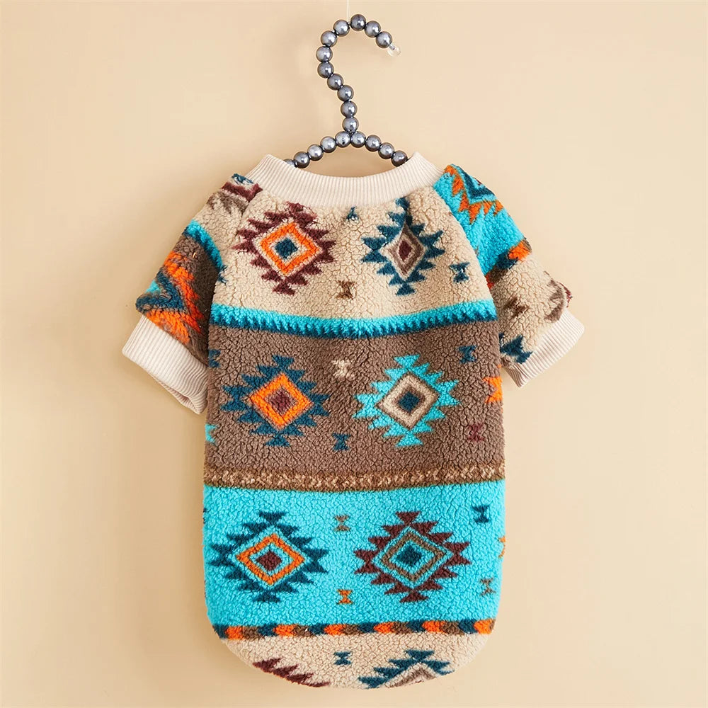 Totem Print Dog Sweater