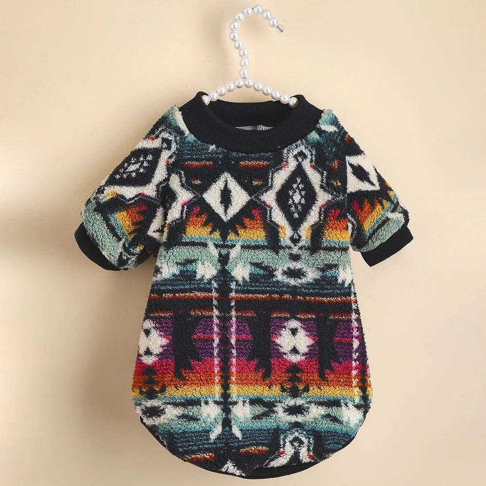 Totem Print Dog Sweater