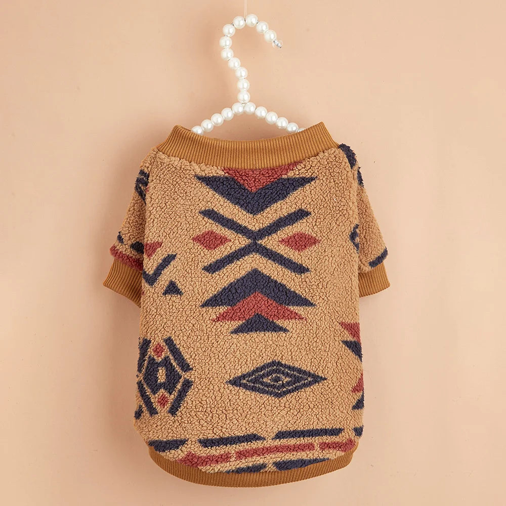 Totem Print Dog Sweater